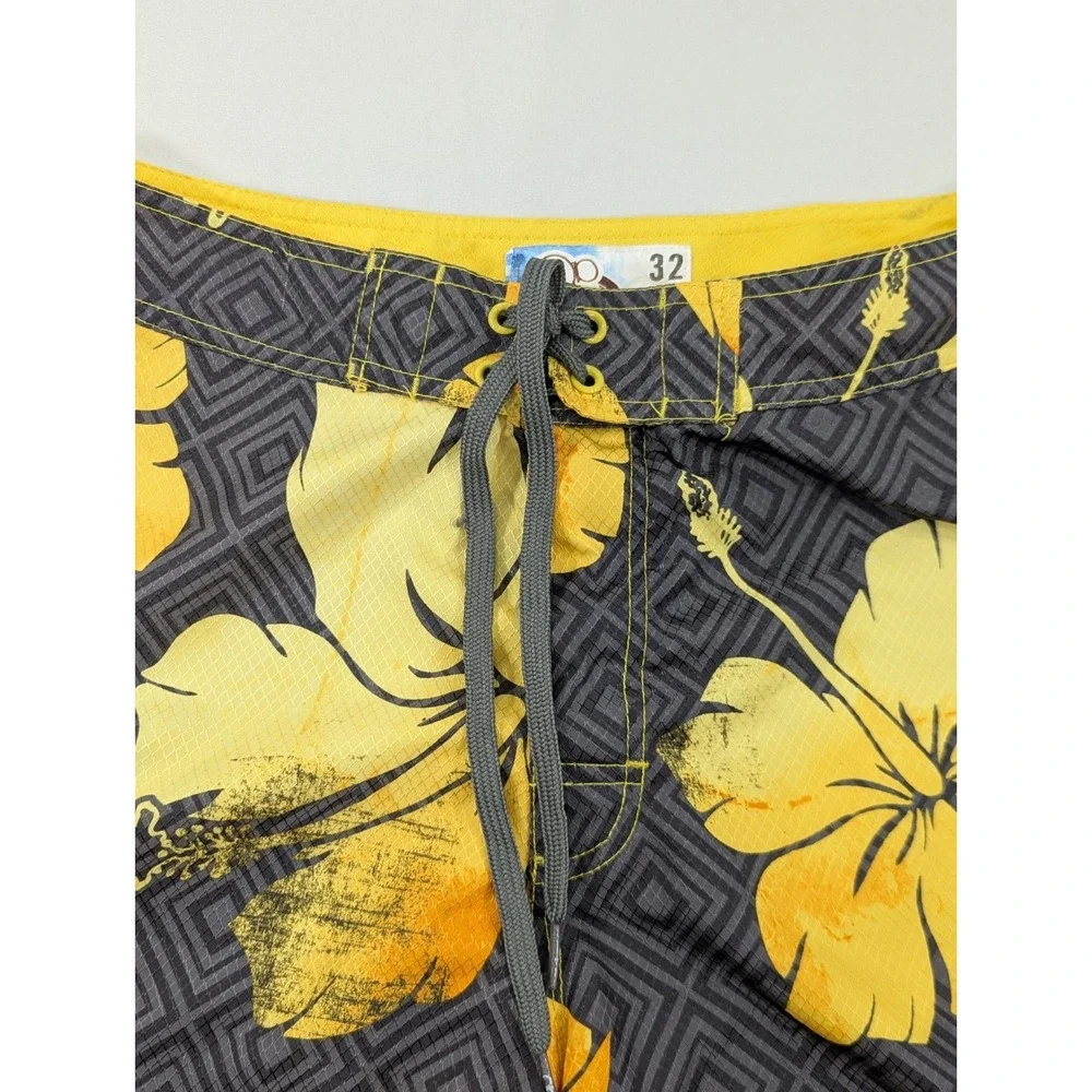 Ocean Pacific Mens Medium 32 Quick Dry Unlined Board Shorts Swim Trunks Tropical